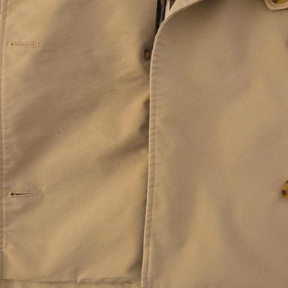 Burberry Mayfair Cropped Beige Trench Coat Double-Breasted Women's Jacket - Picture 6 of 6